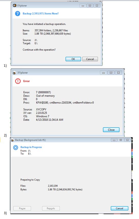 Out of string error sequence