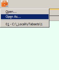 Standard tabsets button popup menu on leftclick