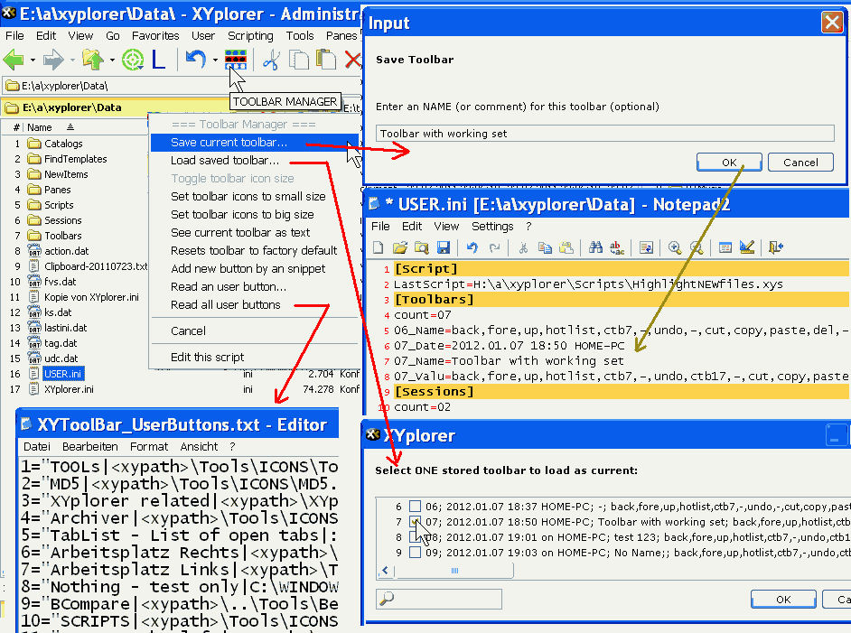 New screen shot of the ToolbarManager