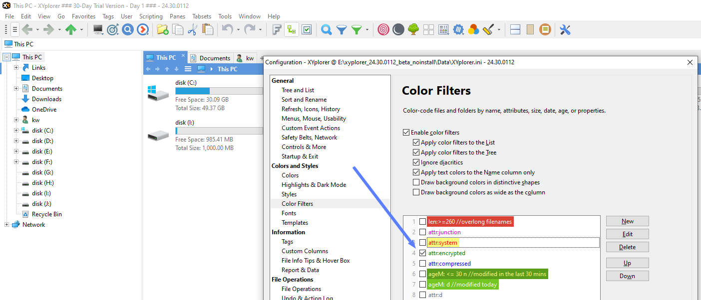 Step 3__Set the font color of the encrypted file to green.png