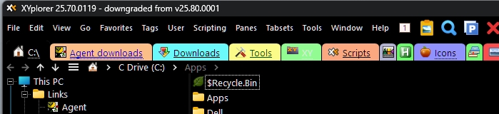 ActiveTab, BC, and list panel in dark mode all matched in beta v25.70.0119.jpg