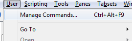 command management menu