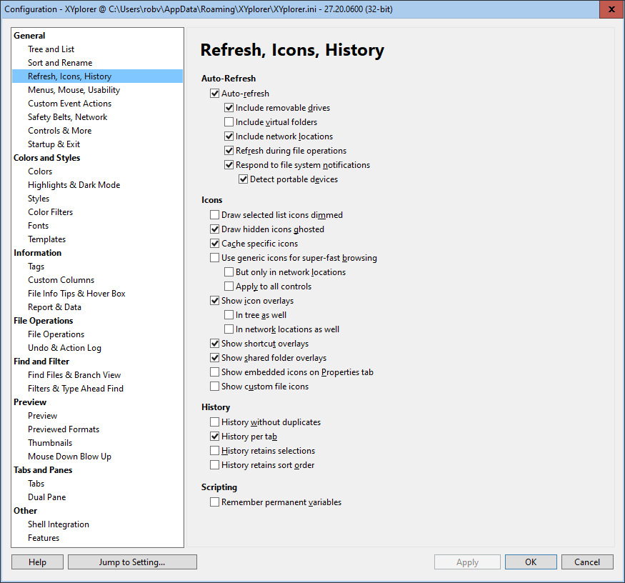 no refresh on ROBV-L7 folder - config.png
