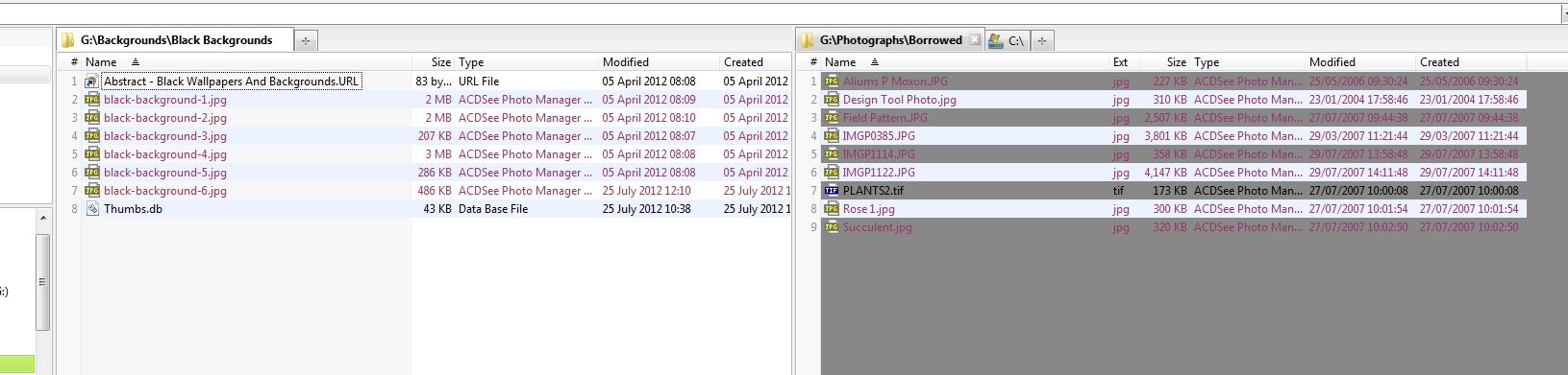 Inactive panel zebra striping