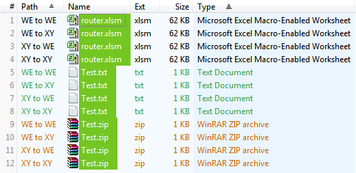 Results of dragging to WE and v12.80.0004.