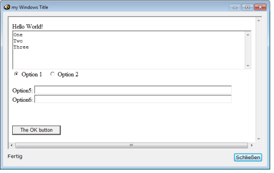 Add some HTML code to add some functionality: