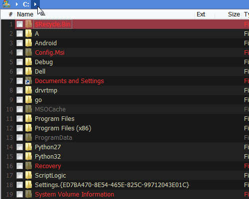 Configured XY - showing list flash.