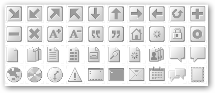 40 free greyscale icons