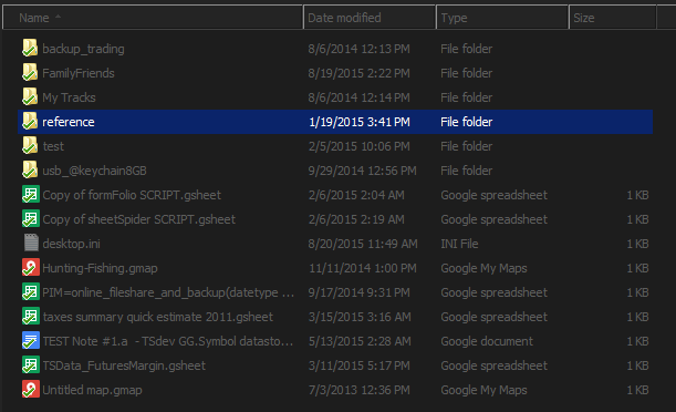 Google Drive Status icons - Windows Explorer