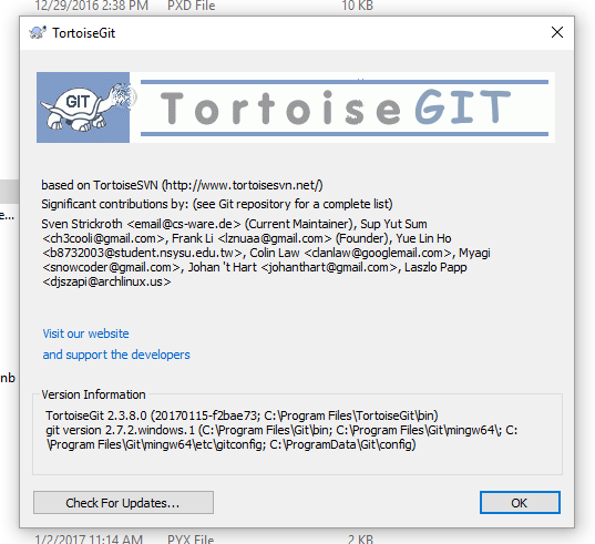 TortoiseGit version?