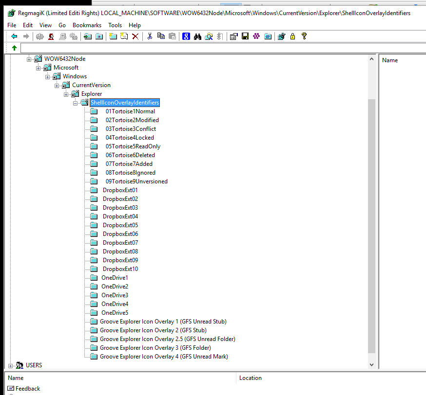 after edit, tortoise git icons sort to top and appear in xyplorer